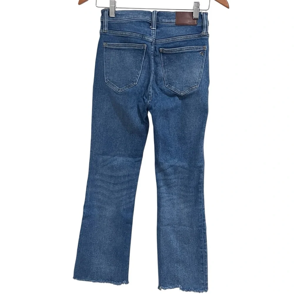 EUC Madewell Cali Demi-Boot Raw Hem Jeans in Fleetwood Wash - Picture 5 of 10